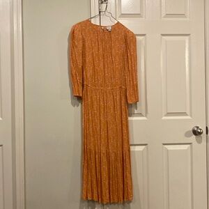 Orange and pink leaf a new day dress